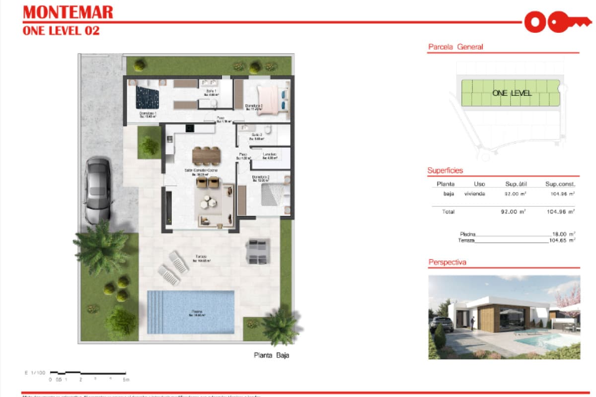 Новостройка Montemar One Level в Мурсия plan 2