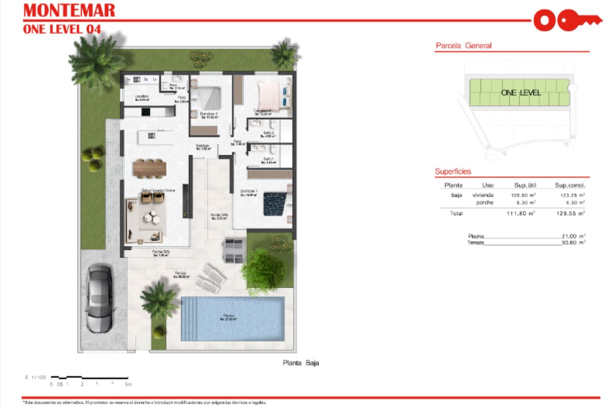 Новостройка Montemar One Level в Мурсия plan 4