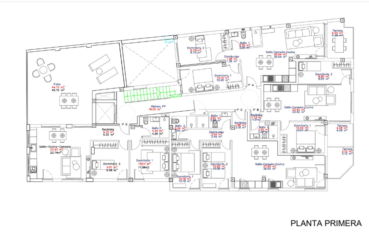 Obra nueva Residencial Lunamar en San Pedro del Pinatar (Revista) plan 2