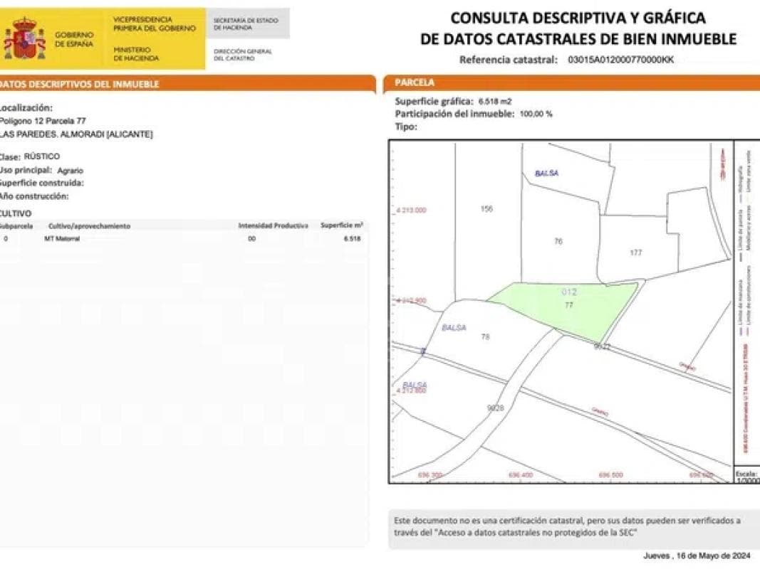 Terreno en venta en Los Montesinos, Alicante photo 4