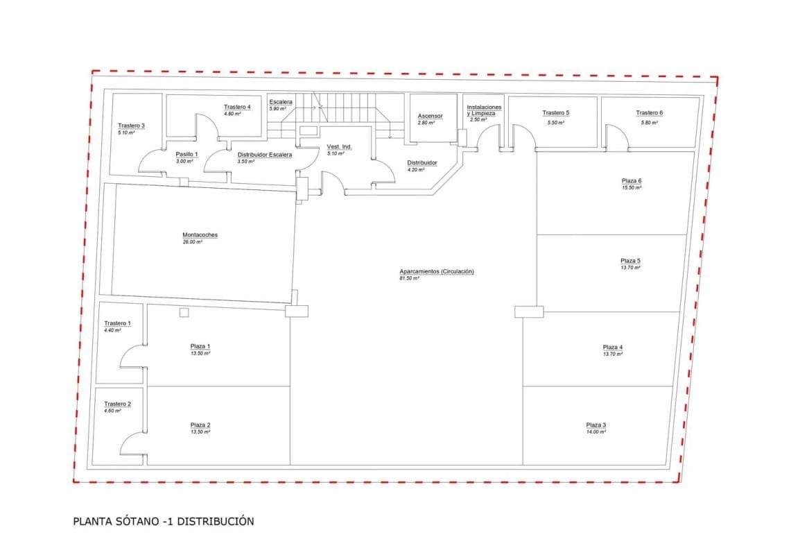 Obra nueva 11 VIVIENDAS EN ALAMEDA PRINCIPAL en Málaga (Revista) plan 2