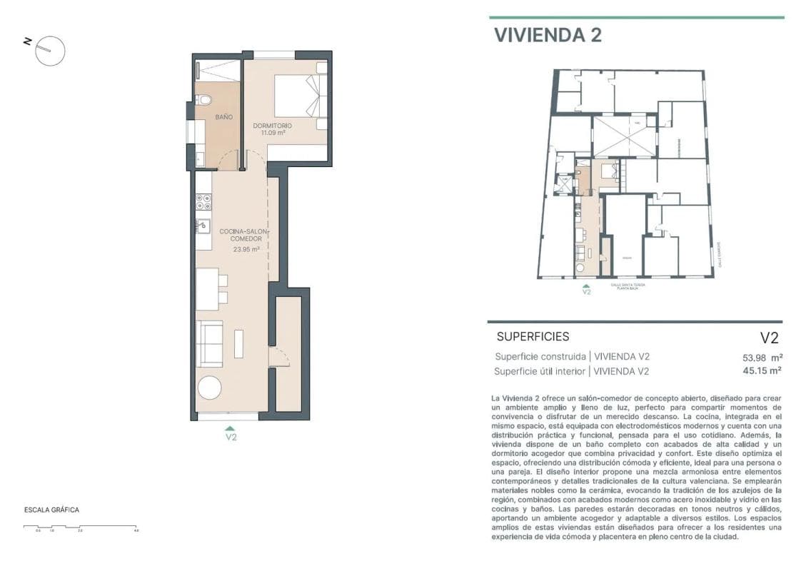 Obra nueva Apartamentos Mercat Central en València (Revista) plan 3