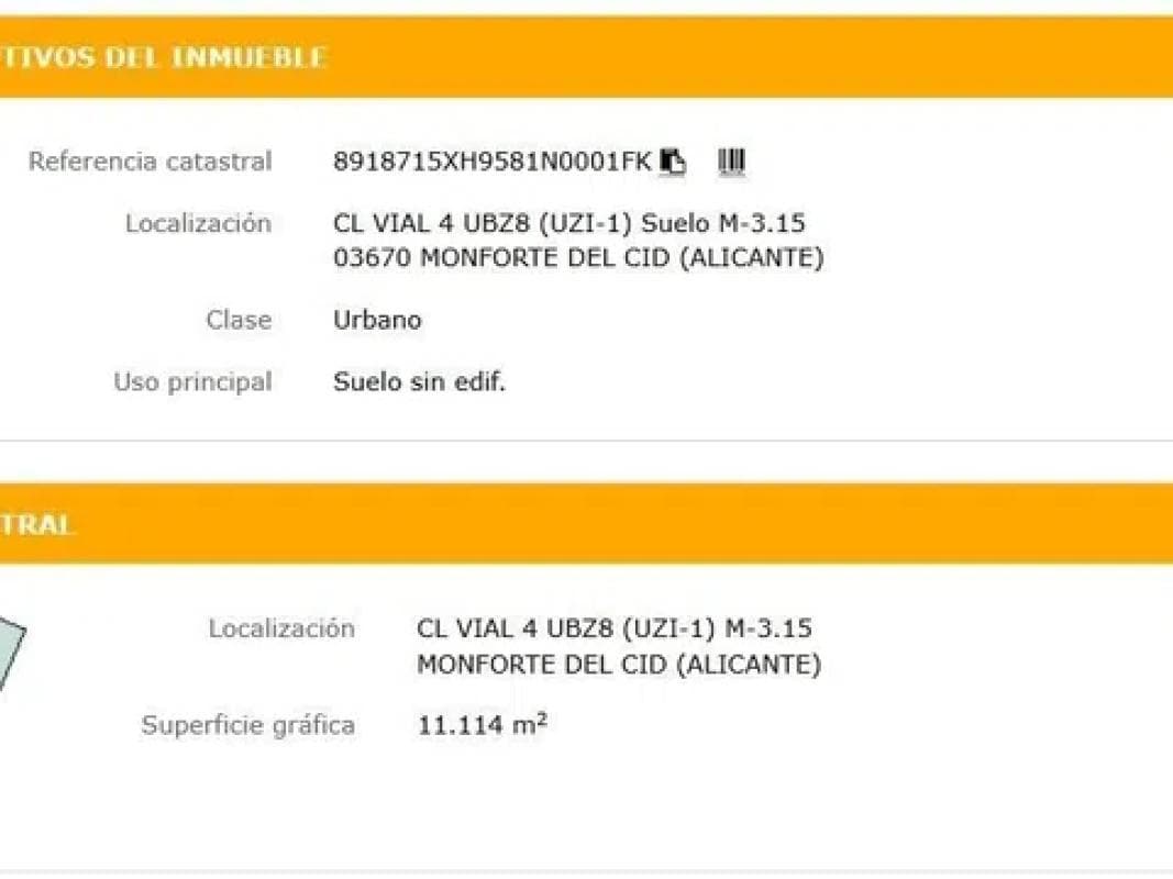 Terreno en venta en Monforte del Cid, Alicante photo 3