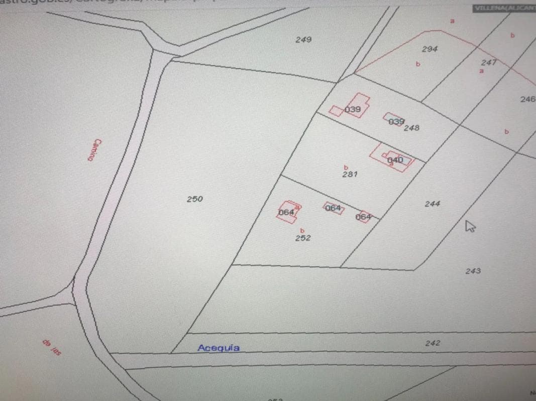 Terreno en venta en Villena, Alicante plan 1