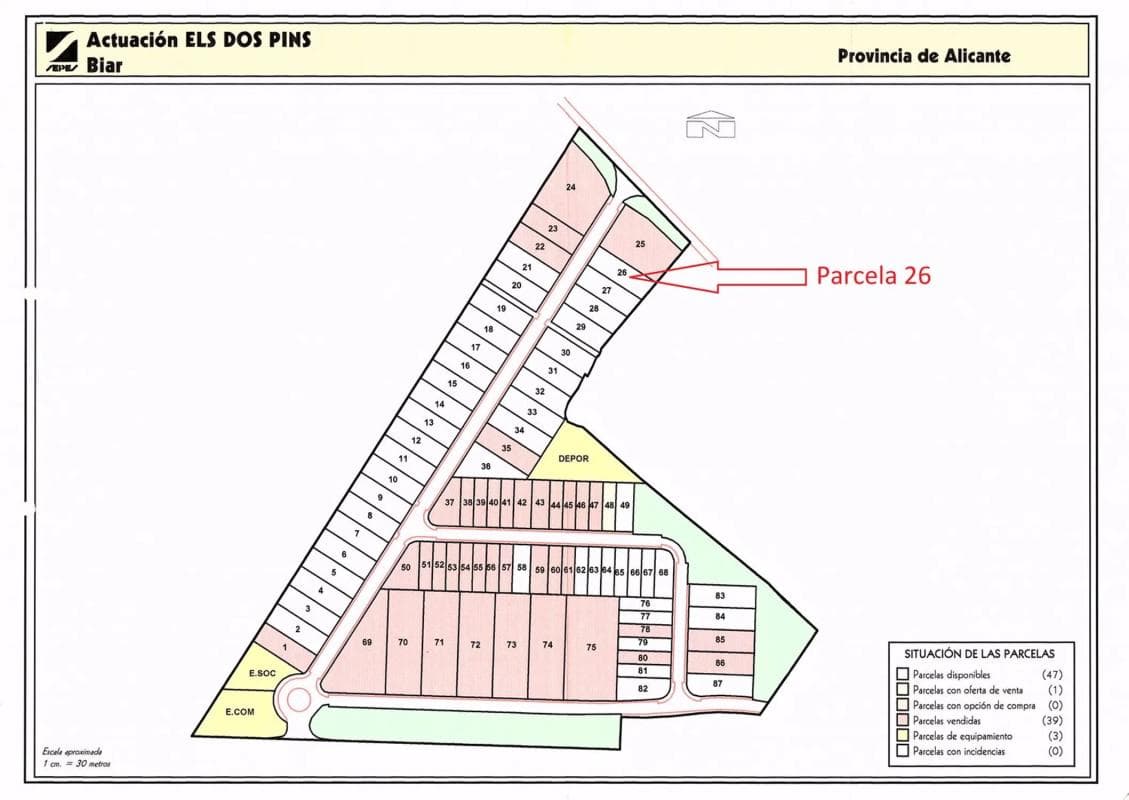 Terreno en venta en Biar, Alicante plan 5