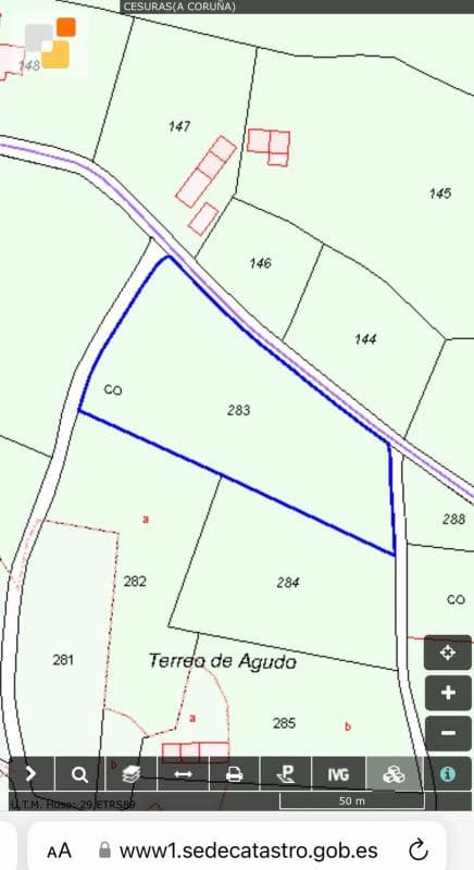 Terreno en venta en Oza-Cesuras, A Coruña plan 1