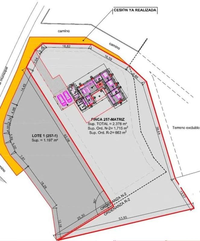 Land for sale in Teo, A Coruña plan 1