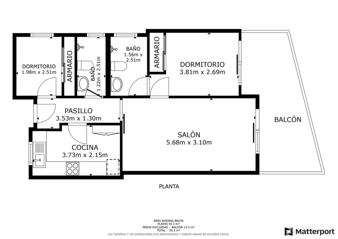Sale of apartment in Playa Muchavista, El Campello
plan 1