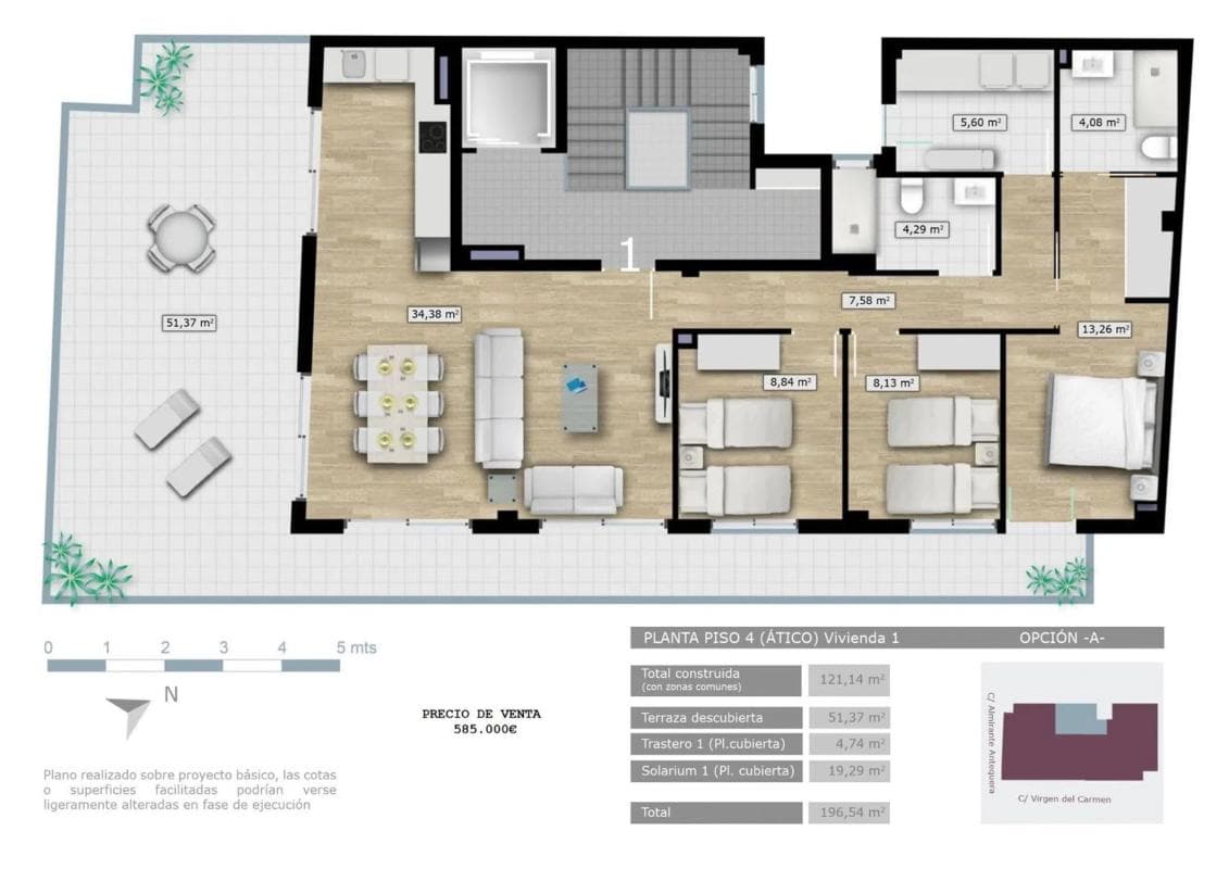 Venta de piso en Playa Levante, Santa Pola
plan 1