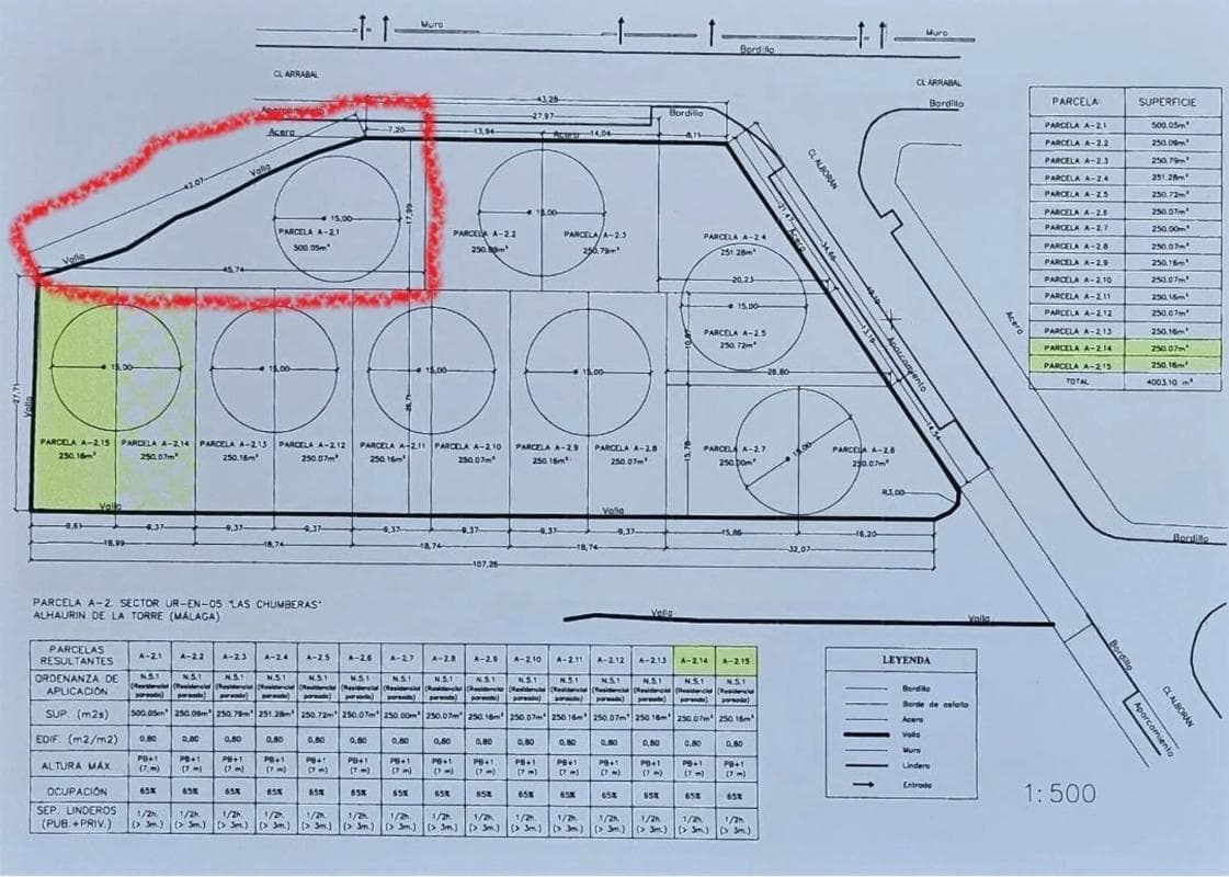 Terreno en venta en Alhaurín de la Torre, Malaga plan 1