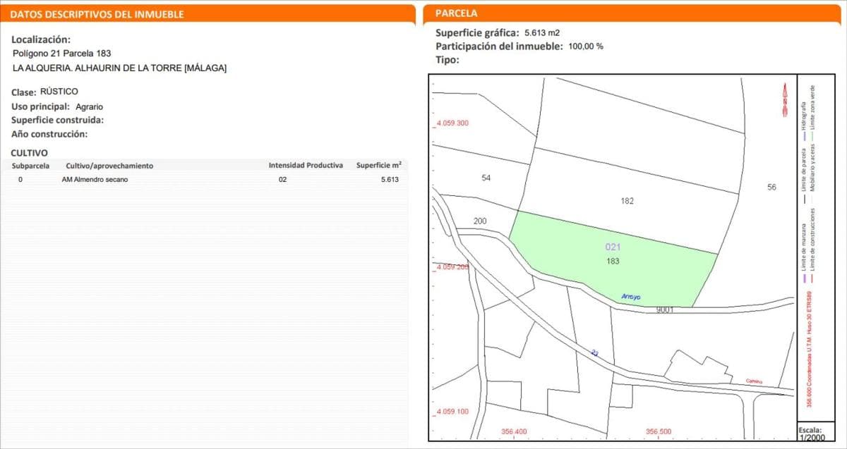Terreno en venta en Alhaurín de la Torre, Malaga plan 1