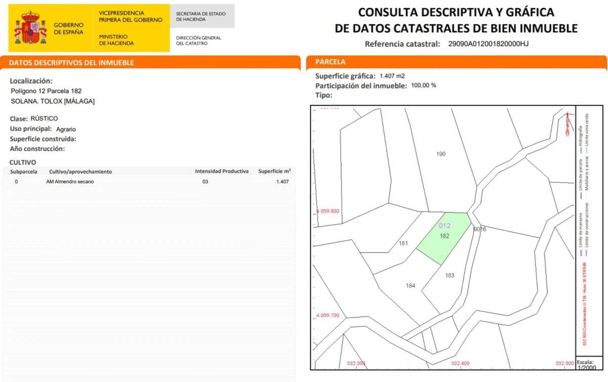 Terreno en venta en Tolox, Malaga photo 3