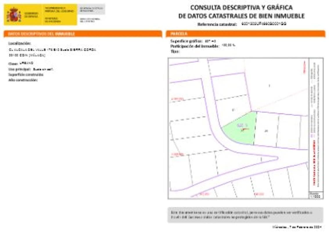 Terreno en venta en Coin, Malaga plan 2