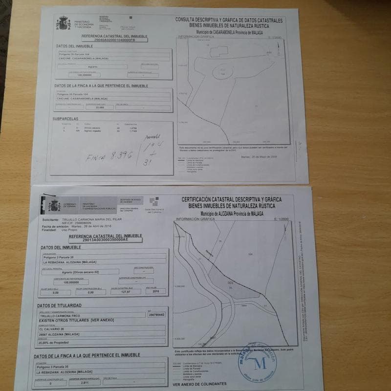 Terreno en venta en Casarabonela, Malaga plan 1
