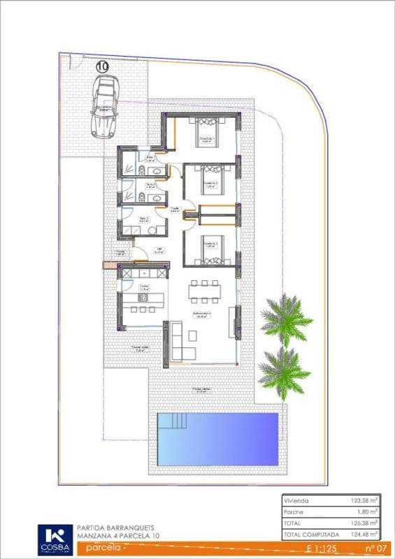 Venta de chalet independiente en Partida Barranquets, Carrer 51 C, Els Poblets
plan 1
