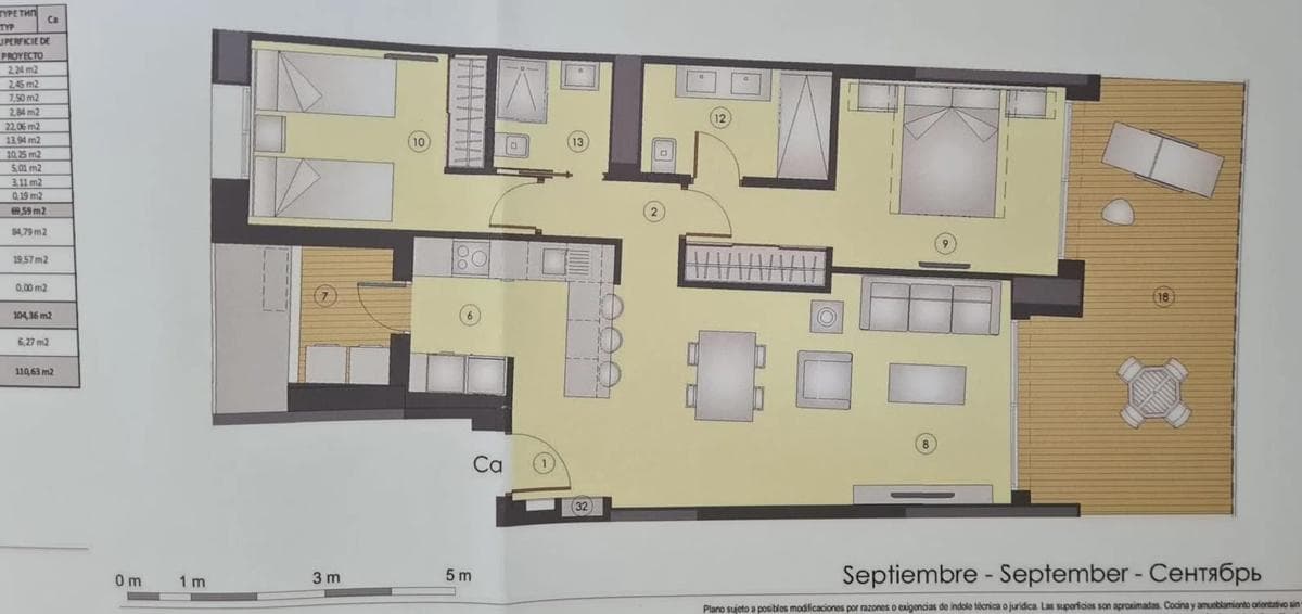 Venta de piso en Avenida Republica Argentina s/n, Benidorm
plan 1