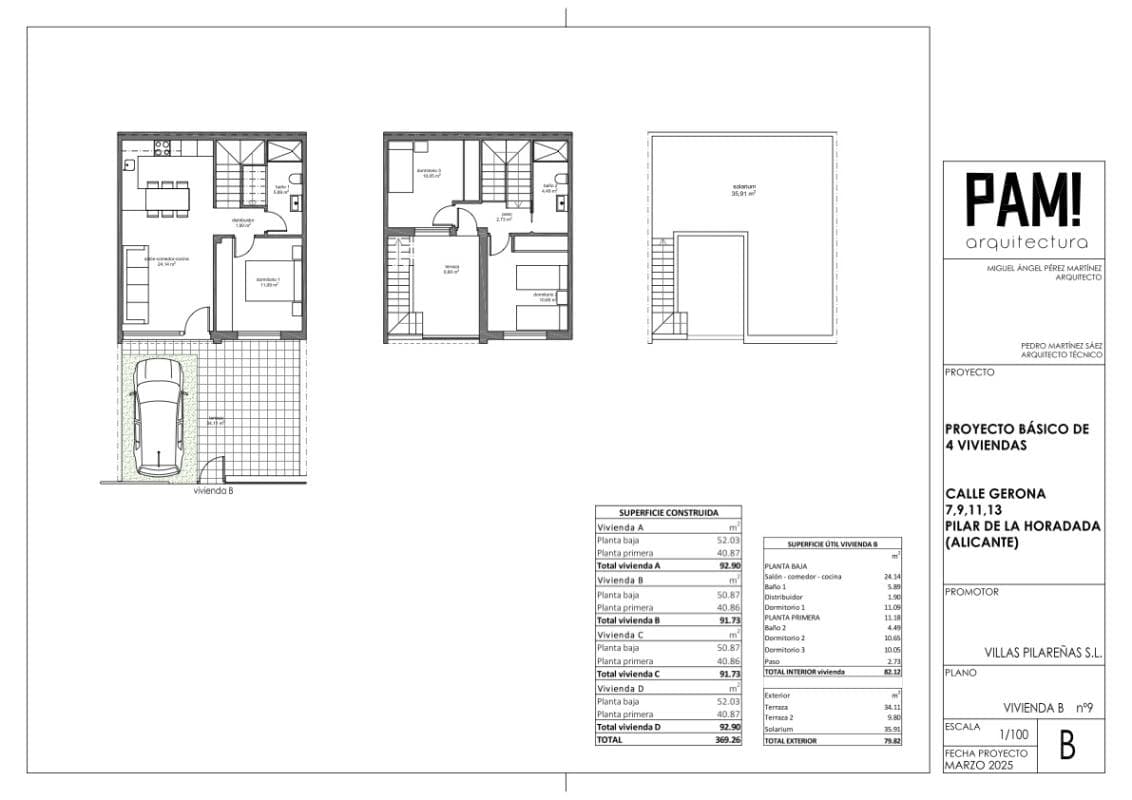 Venta de chalet adosado en , Pilar de la Horadada plan 3