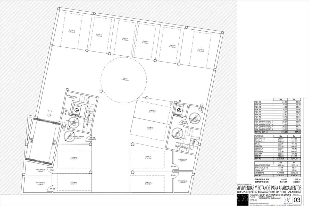Obra nueva Edificio Aurora en Almería (Revista) plan 2