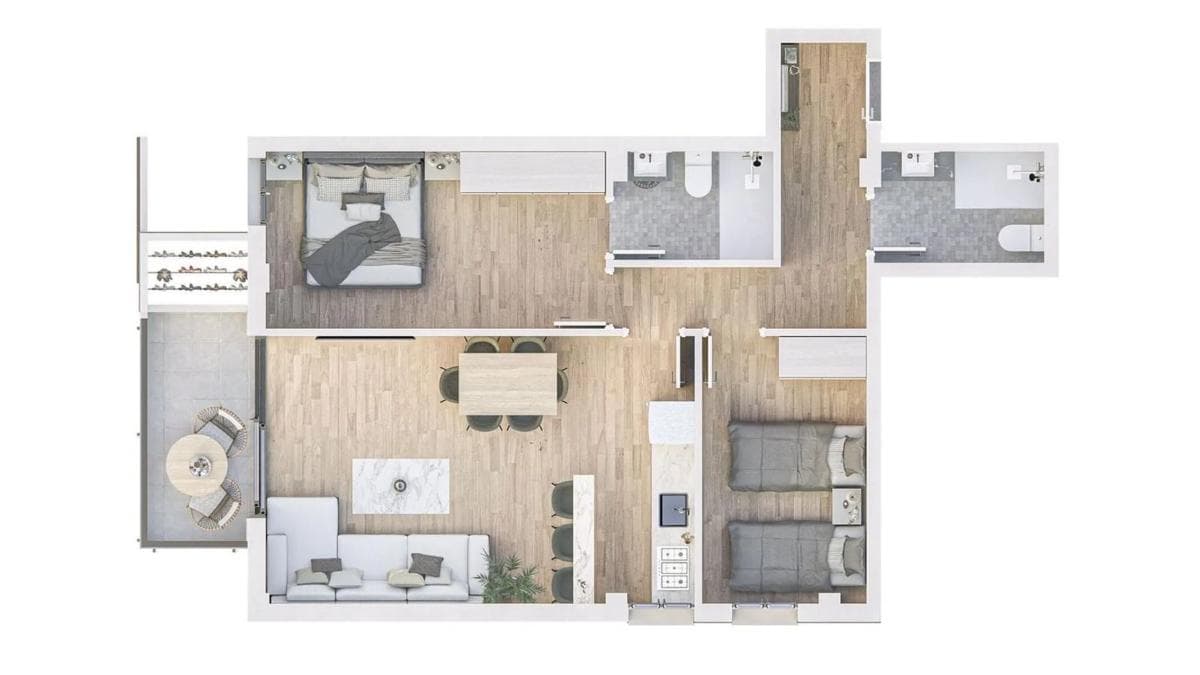 Obra nueva Edificio San Rafael en Jaen (Revista) plan 3