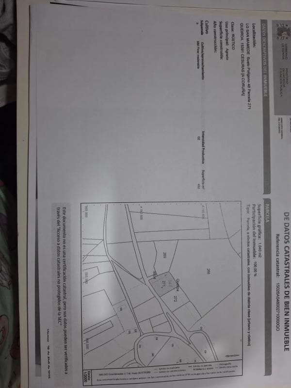 Terreno en venta en Oza-Cesuras, A Coruña plan 2