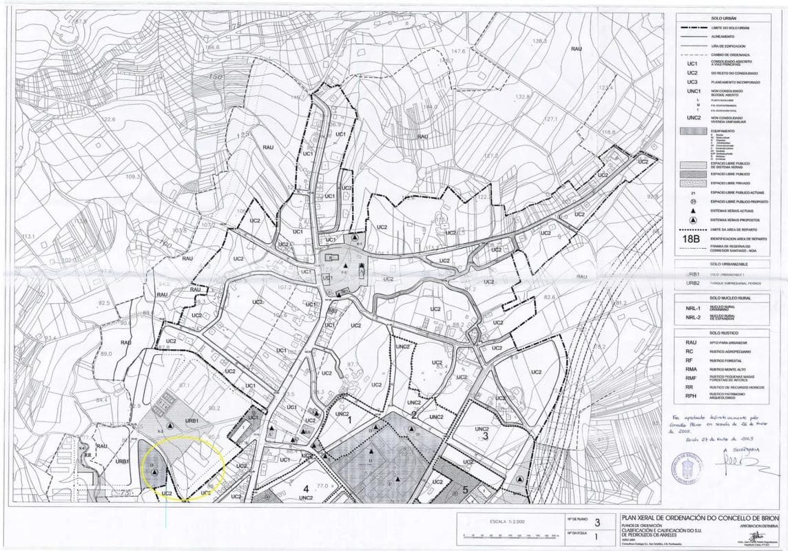 Terreno en venta en Brion, A Coruña plan 2