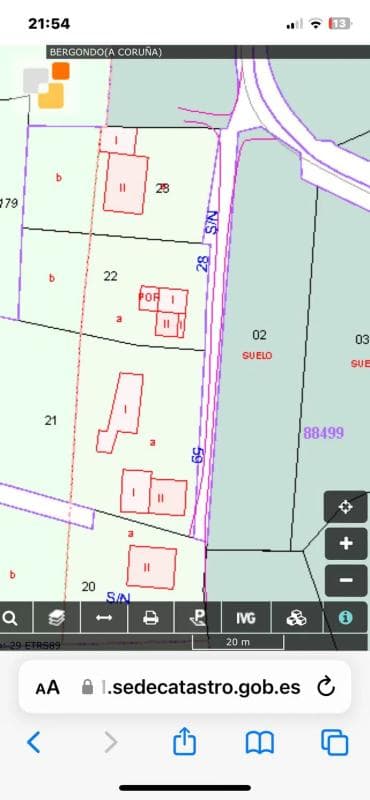 Działka na sprzedaż w Bergondo, A Coruña plan 1
