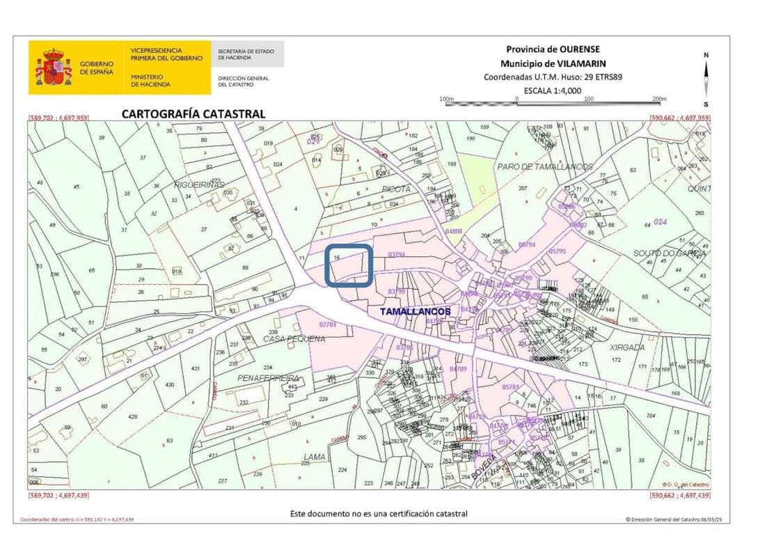 Terreno en venta en Vilamarin, Ourense photo 3