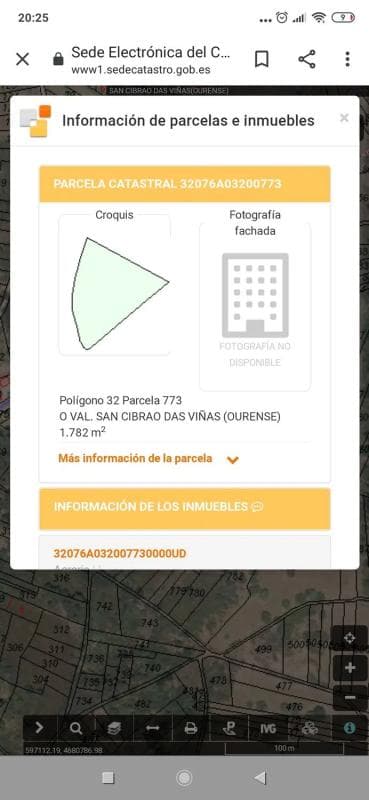 Terreno en venta en San Cibrao das Viñas, Ourense photo 2