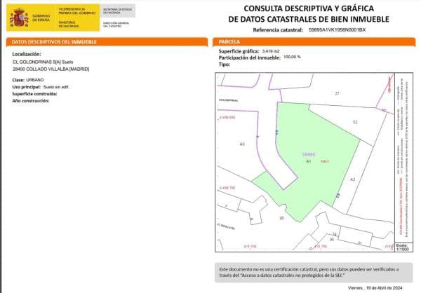 Terreno en calle Golondrinas, 5 -a thumbnail 1