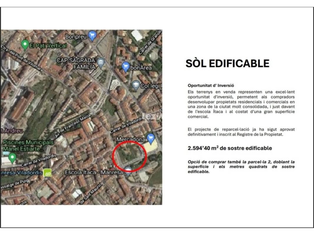 Terreno en venta en Manresa, Barcelona photo 2