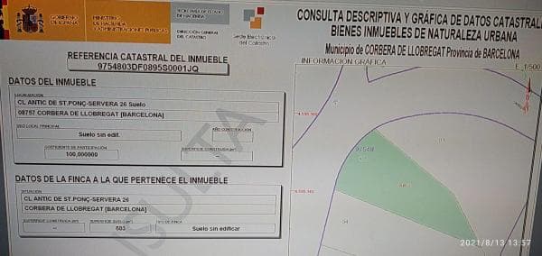 Terreno en calle Antic de Sant Ponç, 26 thumbnail 2