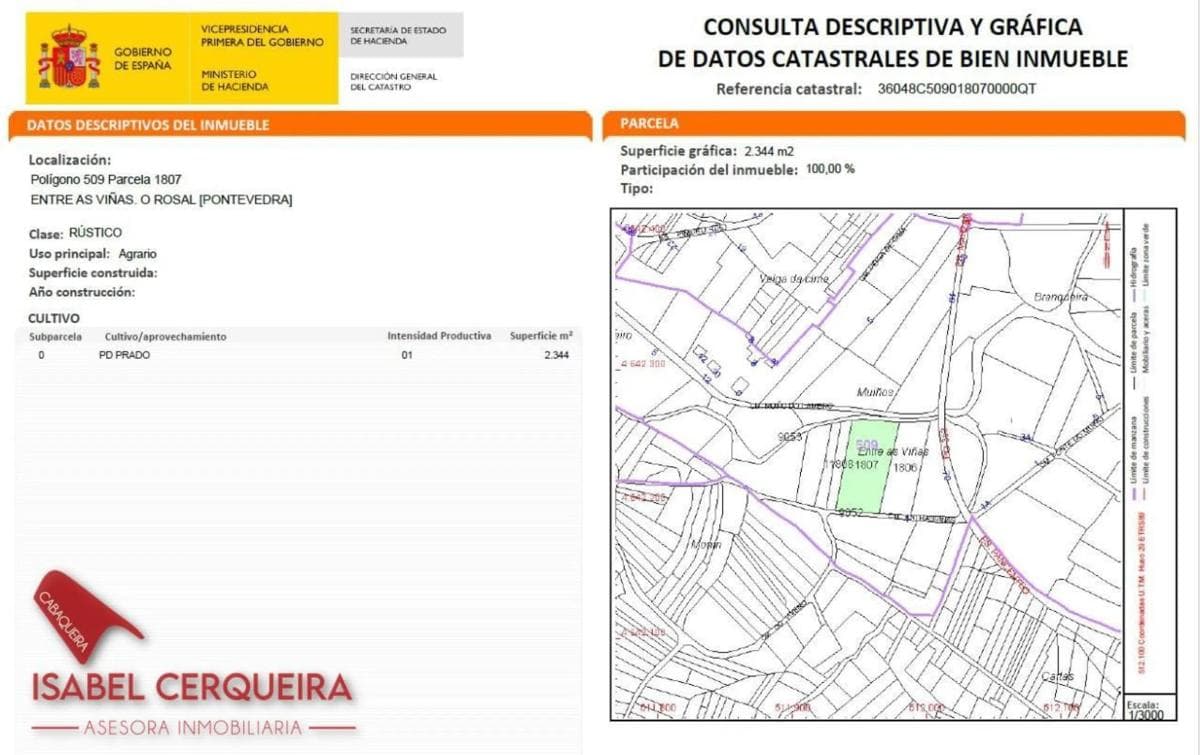 Terreno en venta en O Rosal, Pontevedra photo 4