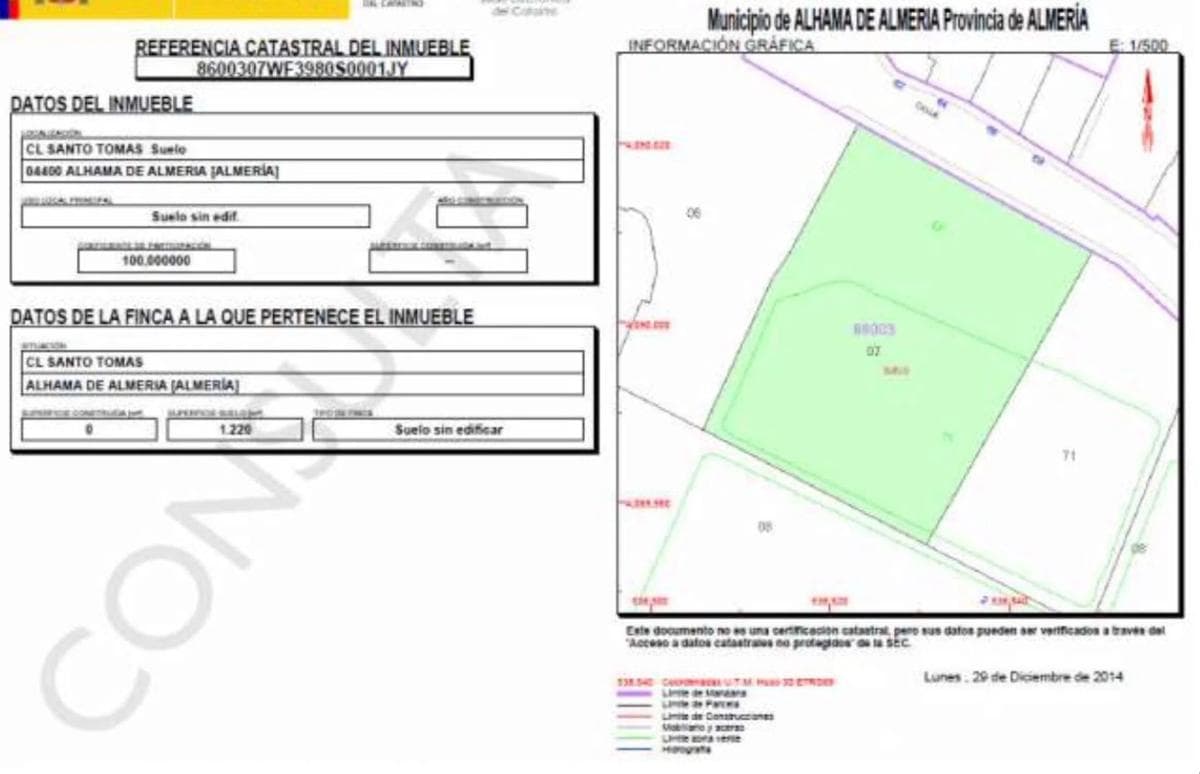 Terreno en venta en Alhama de Almería, Almería photo 2