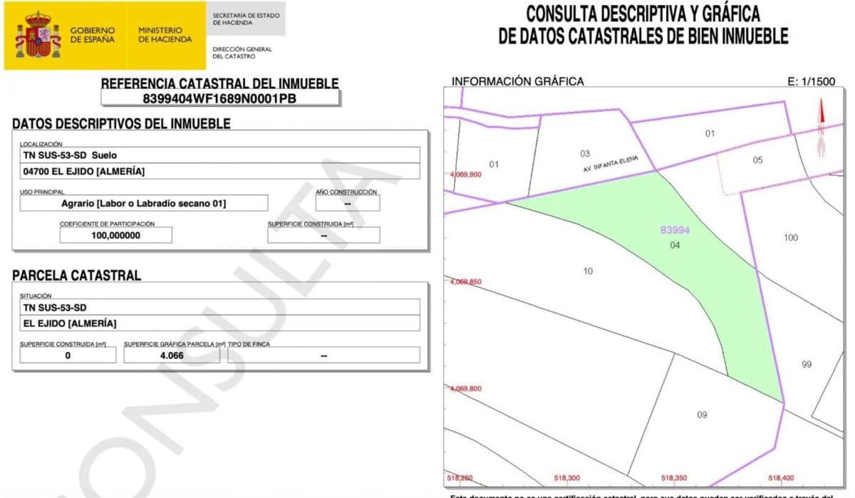 Terreno en venta en El Ejido, Almería photo 5