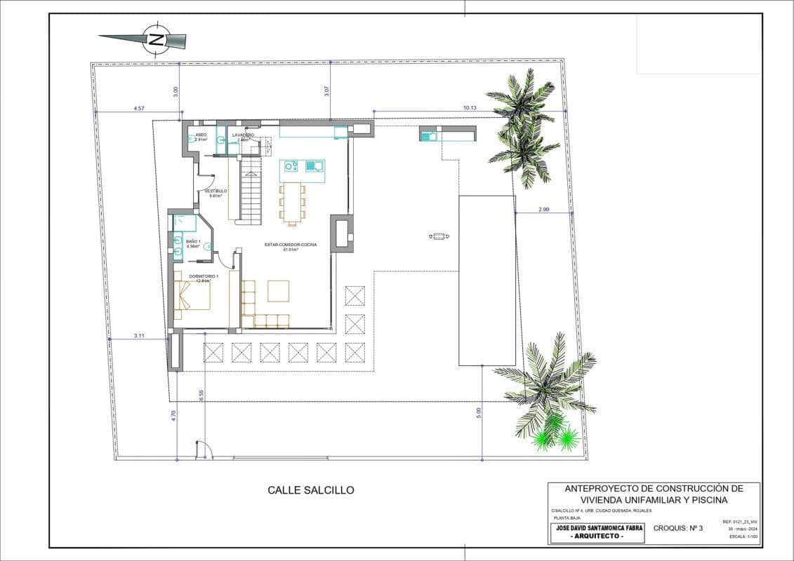 Obra nueva Villa Nika en Ciudad Quesada (Revista) plan 2