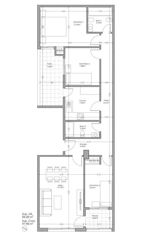 Sale of apartment in Calle Churruca, Alicante
photo 3