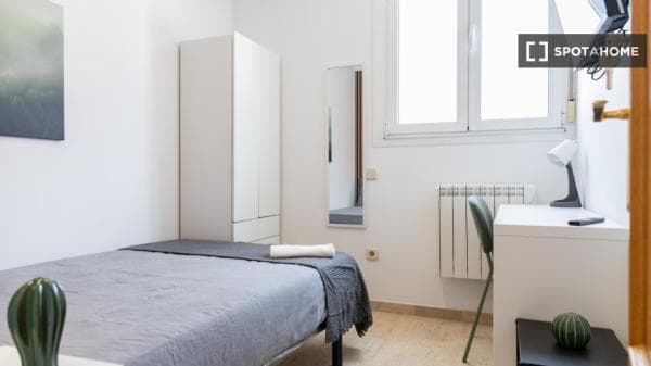 Habitación en piso compartido de 4 habitaciones en alquiler en Numancia, Madrid thumbnail 1