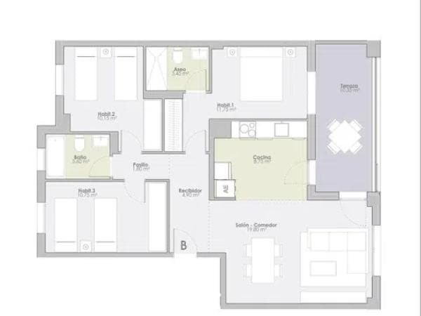 Venta de piso en Calle Camilo José Cela, 661, Zaragoza
thumbnail 2
