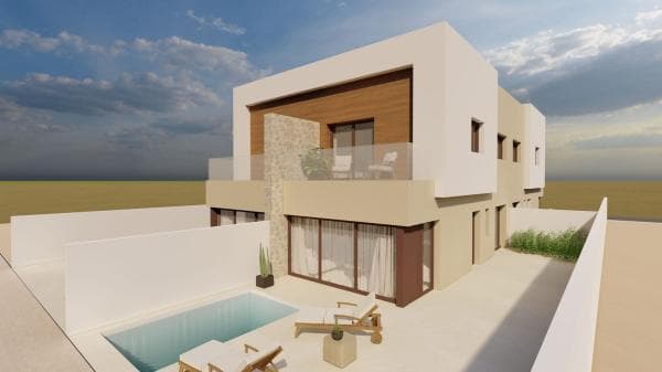 Promoción Chalet pareado en Santiago de la Ribera obra nueva en San Javier thumbnail 1