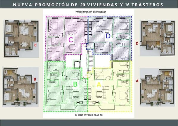 Venta de piso en Piso en Calle de San Antonio Abad, 58, Barrio del AVE, Zaragoza, Zaragoza
thumbnail 2