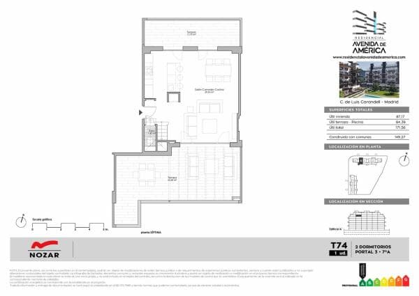 Duplex na sprzedaż w Dúplex en Avenida Luis Carandell, 10, Guindalera, Madrid, Madryt thumbnail 1
