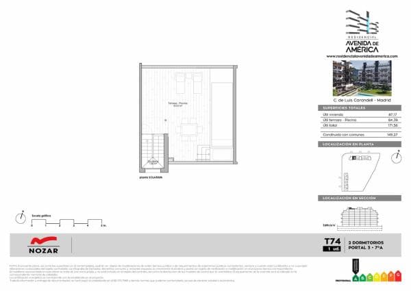 Duplex na sprzedaż w Dúplex en Avenida Luis Carandell, 10, Guindalera, Madrid, Madryt thumbnail 2