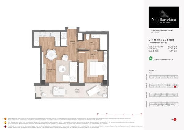 Venta de piso en Piso en Calle de Fernando Pessoa, 30, Sant Andreu, Barcelona, Barcelona
photo 1