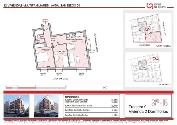Sale of flat in Piso en Avenida San Diego, 59, San Diego, Madrid, Madrid
thumbnail 1