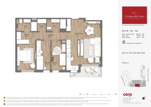 Sale of flat in Piso en Paseo del Pont, 31, Fontetes, Cerdanyola del Vallès, Cerdanyola del Vallès
thumbnail 1