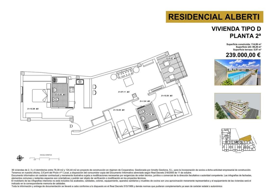 Venta de piso en Piso en Calle León, 2, Las Tres Cruces, Armilla, Armilla
photo 2