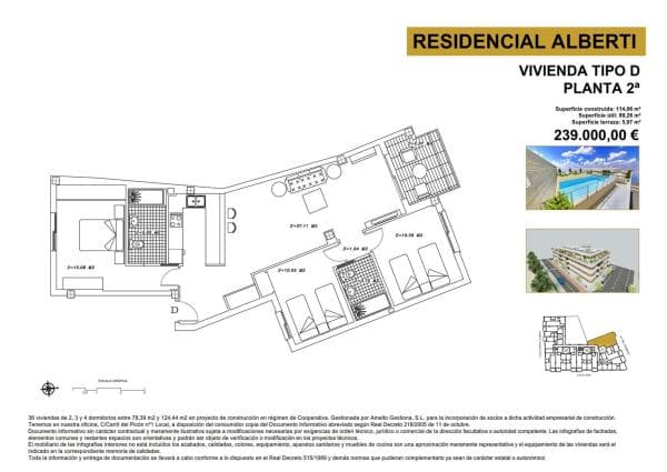 Venta de piso en Piso en Calle León, 2, Las Tres Cruces, Armilla, Armilla
thumbnail 1