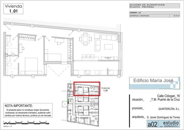 Venta de piso en Piso en Calle Cólogan, 16, Distrito Martiánez, Puerto de la Cruz, Puerto de la Cruz
thumbnail 1