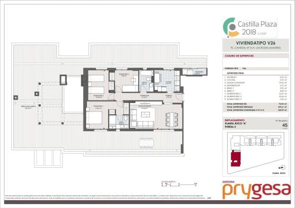 Penthouse for sale at Ático en Poligono Cantizal s/n, El Cantizal, Las Rozas de Madrid, Las Rozas de Madrid photo 1