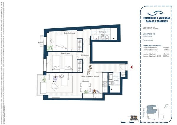Sale of flat in Piso en Calle El Charco, 37, Casco Antiguo, Leganés, Leganés
thumbnail 2